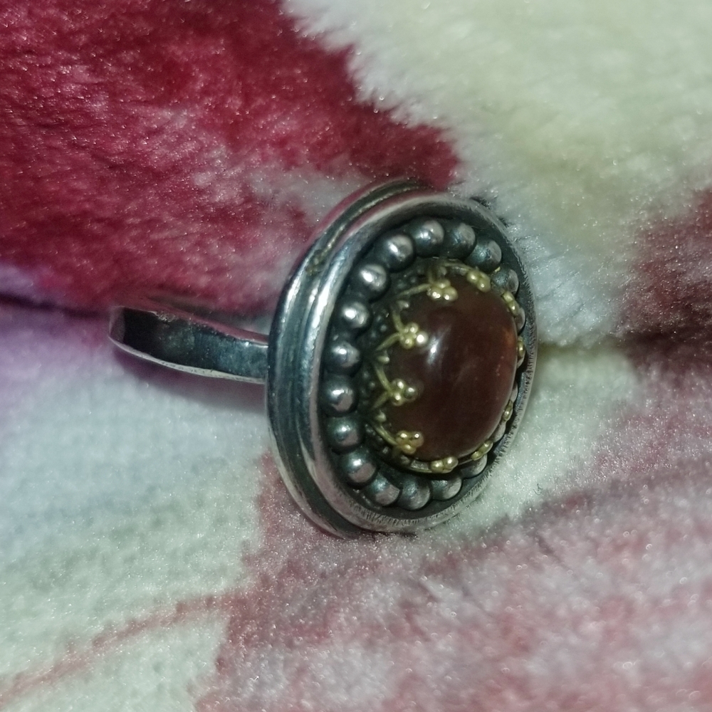 🎁🎄GORGEOUS Sterling Sunstone Ring🎄🎁